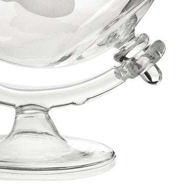 1L Whiskey World Globe Glass Crystal Decanter Liquor Spirits Bottles Gift
