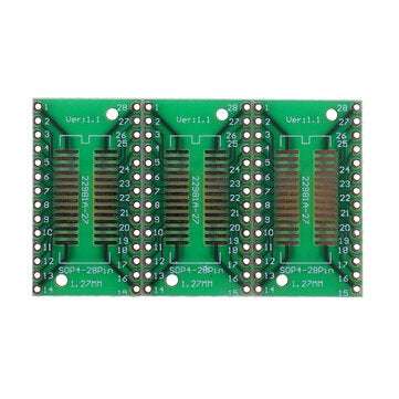 30pcs PCB Board Kit SMD Turn To DIP Adapter Converter Plate FQFP 32 44 64 80 100 HTQFP QFN48 SOP SSO