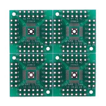 30pcs PCB Board Kit SMD Turn To DIP Adapter Converter Plate FQFP 32 44 64 80 100 HTQFP QFN48 SOP SSO
