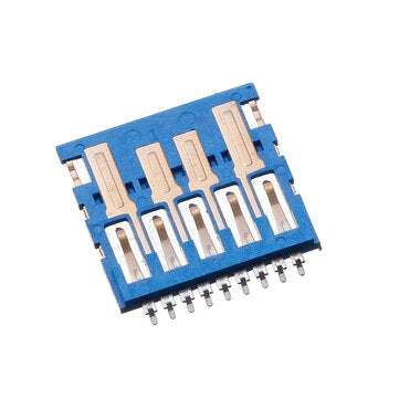 10PCS USB 3.0 Ultra-Thin Male USB Disk Black Gel Connector H=1.05