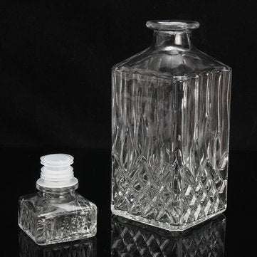 900ml Vintage Decanter Glass Liquor Whiskey Crystal Bottles Stopper