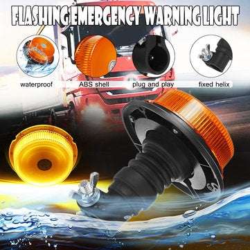 18 LED Emergency Warning Signal Light Warning Flash Strobe Light Beacon Forklift Truck Tractor Boat