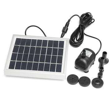 2W DC 9V 200L/h Solar Panel Water Pump Garden Pond Fountain Spray