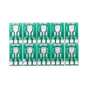 100pcs SOT89/SOT223 to SIP Patch Transfer Adapter Board SIP Pitch 2.54mm PCB Tin Plate