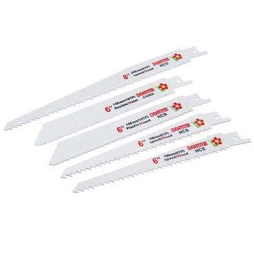 10Pcs/Set HCS Reciprocating Saw Blade 6/8 Inch Wood Metal Tube Cutting Blades