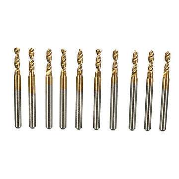 10pcs 3.175mm Shank 2.5mm HSS Titanium Coated Drill Bits PCB Drill