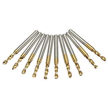 10pcs 3.175mm Shank 2.5mm HSS Titanium Coated Drill Bits PCB Drill