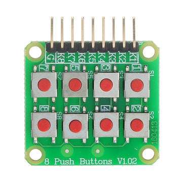 20pcs Micro Switch 2x4 Matrix Keyboard 8 Bit Keyboard External Keyboard Expansion Board Module Geekc