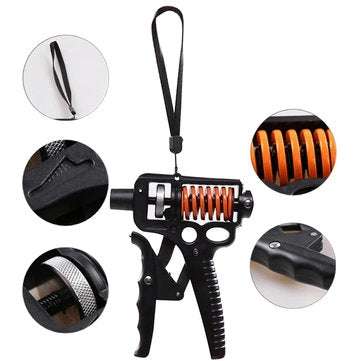 10KG-50KG Carbon Steel Adjustable Hand Grip Strengthener Trainer Hand Power Exerciser Gripper