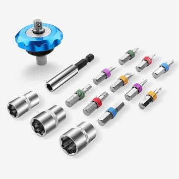 15Pcs Screwdriver Bit Set Multifunction Cross Hexagon Scokect Head Plum Screwdriver Head Screw Drive