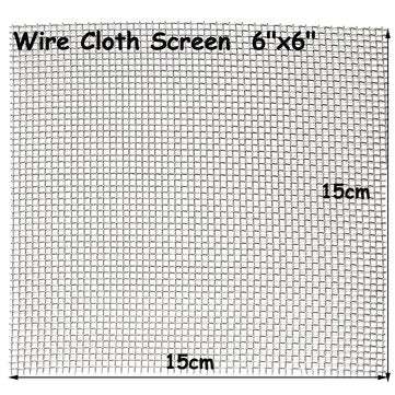 15x15cm Woven Wire Cloth Screen  Stainless Steel 304 10 Mesh