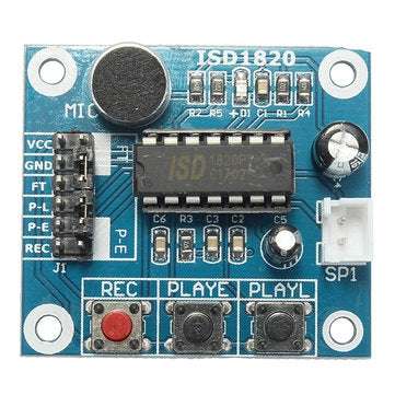 3pcs ISD1820 3-5V Voice Module Recording And Playback Module  Control Loop / Jog / Single Play Geekc