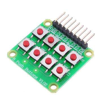 10pcs Micro Switch 2x4 Matrix Keyboard 8 Bit Keyboard External Keyboard Expansion Board Module Geekc