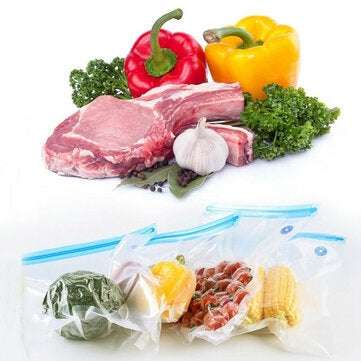 10Pcs Vacuum Storage Bag Space Saving Anti Pest Food Fruit Vegetables Organizer