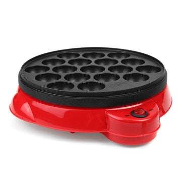 18 Holes Electric Takoyaki Octopus Ball Baking Machine Maruko Maker with Grill Pan Professional Cook