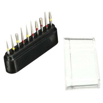 10pcs Diamond Burs Polishing Grinding Heads for High speed Handpieces
