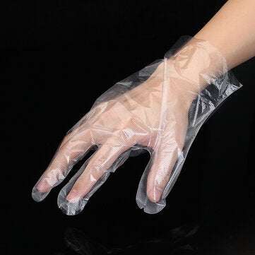 100Pcs Safety Gloves Disposable Gloves Home Kitchen Dining Transparent