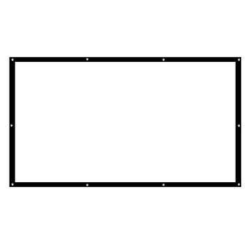 100-inch Projector Screen 16:9 / 4: 3 HD Foldable Anti-light Projection Wall Mounted... (SIZE: 16:9)