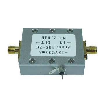 10K-2GHZ LNA RF Amplifier Module 31DB 0.5G High Gain Low Noise Wideband RF Amplifier with Shell