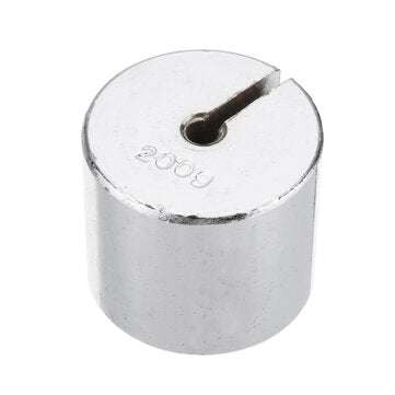 17Pcs/Set 2g-200g Metal Slotted Weight Set Scale Balance Calibration with Hanger Case Physics Experi