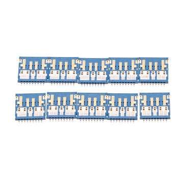 10PCS COB Connector USB 3.0 Male h1.05 Ultra-Thin 9Pin Isometric