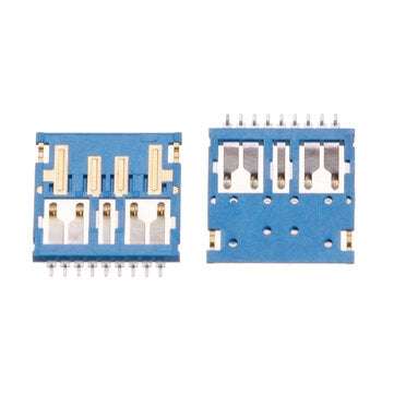 10PCS COB Connector USB 3.0 Male h1.05 Ultra-Thin 9Pin Isometric