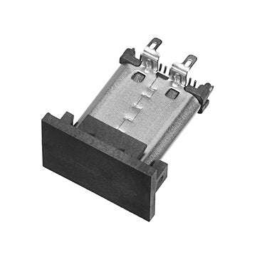 10PCS TYPE C Vertical Patch USB3.1 Male 180 Degrees 24p Double Row Patch Three-Pin Board Length 11.0