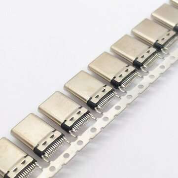 10PCS Type C 3.1 Splint Male 24p Splint 0.8 With Clamp Foot Riveting Shell Full Function
