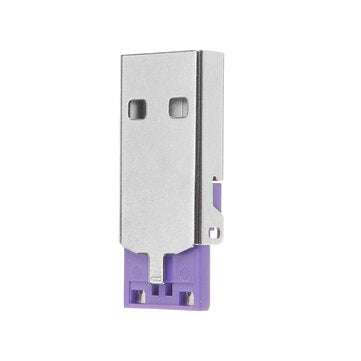 10PCS USB 2.0 AM Male Connector 4Pin Welding Wire Three-Piece Set 5A High Current Fast Charge Length