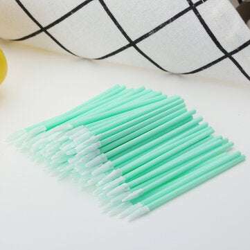 100pcs Pointed Tipped Foam Cleaning Sponge Swabs Stick for Inkjet Printer Camera Optical Cleanroom