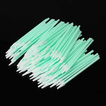 100pcs Pointed Tipped Foam Cleaning Sponge Swabs Stick for Inkjet Printer Camera Optical Cleanroom