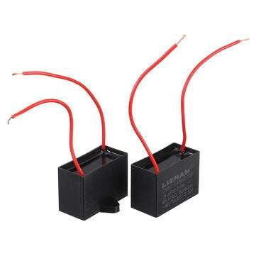 10pcs CBB61 450V 8uf Starting Capacitance AC Fan Capacitor CBB Motor Run Capacitor 450V 8F