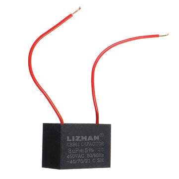 10pcs CBB61 450V 8uf Starting Capacitance AC Fan Capacitor CBB Motor Run Capacitor 450V 8F