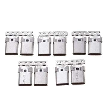 10PCS TYPE C 3.1 16P Splint Vertical In-Line Male Adapter Special Connector