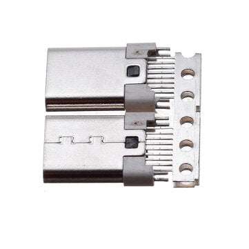 10PCS TYPE C 3.1 16P Splint Vertical In-Line Male Adapter Special Connector
