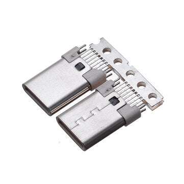 10PCS TYPE C 3.1 16P Splint Vertical In-Line Male Adapter Special Connector
