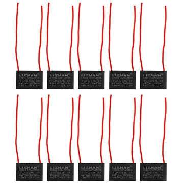10pcs CBB61 450V 7uf Starting Capacitance AC Fan Capacitor CBB Motor Run Capacitor 450V 7F