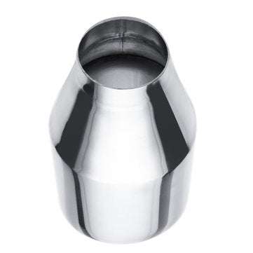 2.25" Inlet 4" Outlet 7" Dual Wall Stainless Steel Exhaust Muffler Pipe Tip