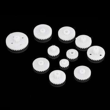 11pcs 0.5 Module Plastic Crown Gear Kit Pulley Replacement Set
