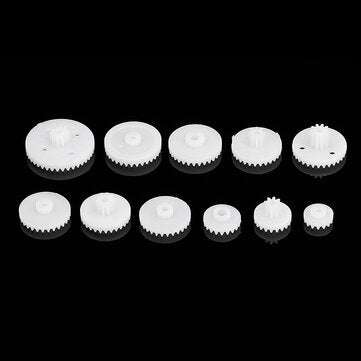 11pcs 0.5 Module Plastic Crown Gear Kit Pulley Replacement Set