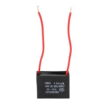 10pcs CBB61 450V 4.5uf Starting Capacitance AC Fan Capacitor CBB Motor Run Capacitor 450V 4.5F
