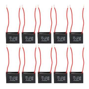10pcs CBB61 450V 4.5uf Starting Capacitance AC Fan Capacitor CBB Motor Run Capacitor 450V 4.5F