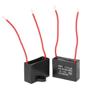 10pcs CBB61 450V 4.5uf Starting Capacitance AC Fan Capacitor CBB Motor Run Capacitor 450V 4.5F