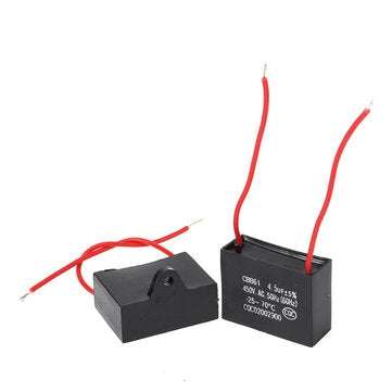 10pcs CBB61 450V 4.5uf Starting Capacitance AC Fan Capacitor CBB Motor Run Capacitor 450V 4.5F