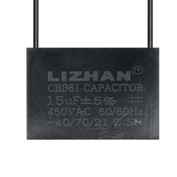 10pcs CBB61 450V 15uf Starting Capacitance AC Fan Capacitor CBB Motor Run Capacitor  450V 15F