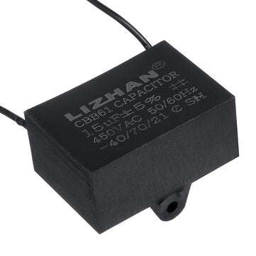 10pcs CBB61 450V 15uf Starting Capacitance AC Fan Capacitor CBB Motor Run Capacitor  450V 15F