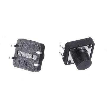 100pcs Momentary Tactile Push Button Switch 12x12x9mm