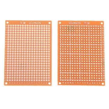10pcs Universal PCB Board 5x7cm 2.54mm Hole Pitch DIY Prototype Paper Printed Circuit Board Panel Si
