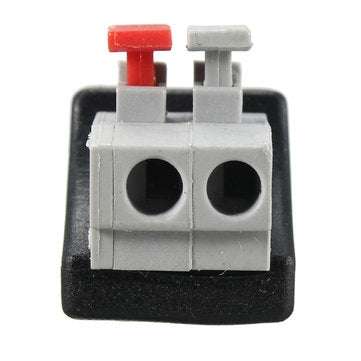 10PCS LUSTREON DC Power Male 5.5*2.1mm Connector Adapter Plug Cable Pressed for LED Strips 12V
