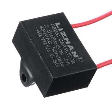 10pcs CBB61 450V 1.5uf Starting Capacitance AC Fan Capacitor CBB Motor Run Capacitor 450V 1.5F